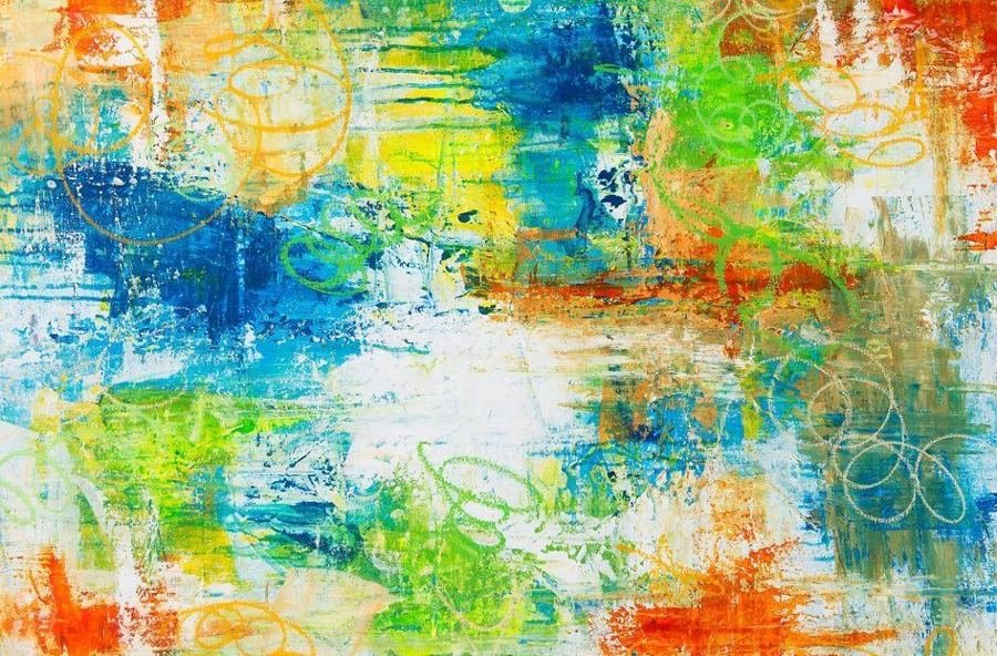 Summer Time Lovin, an abstract painting by Esther Daniels